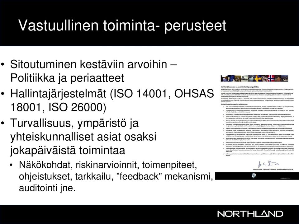 ympäristö ja yhteiskunnalliset asiat osaksi jokapäiväistä toimintaa Näkökohdat,