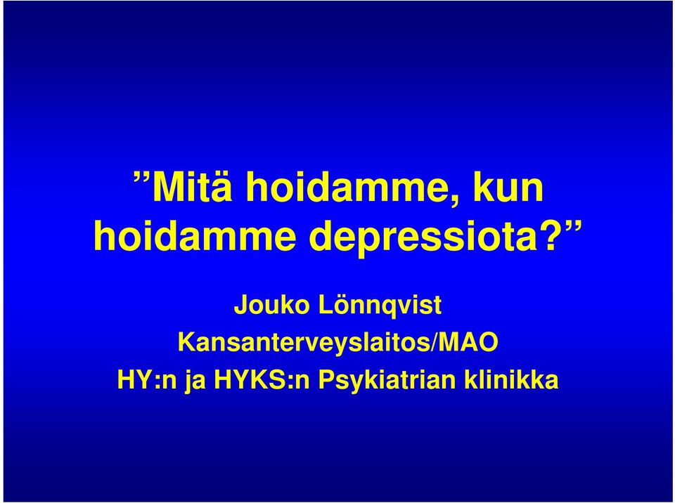 Jouko Lönnqvist
