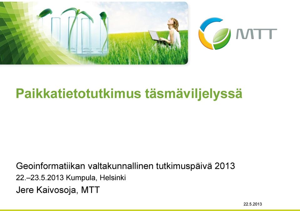 tutkimuspäivä 2013 22. 23.5.