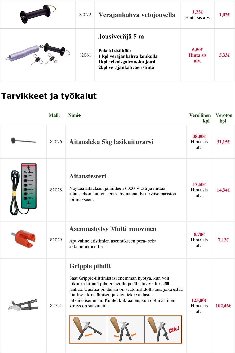 17,50 14,34 82029 Asennushylsy Multi muovinen Apuväline eristimien asennukseen pora- sekä akkuporakoneille.