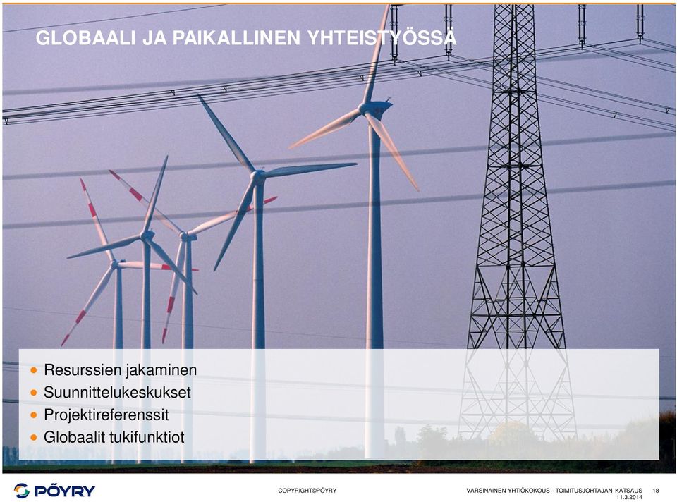 Projektireferenssit Globaalit tukifunktiot