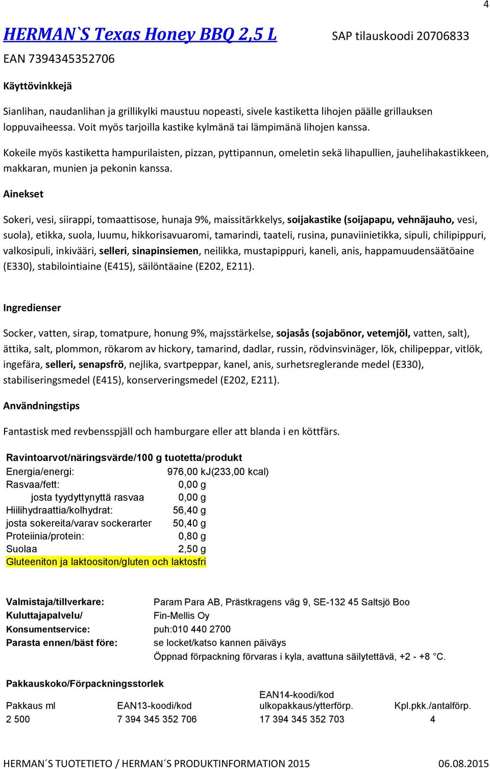 Kokeile myös kastiketta hampurilaisten, pizzan, pyttipannun, omeletin sekä lihapullien, jauhelihakastikkeen, makkaran, munien ja pekonin kanssa.