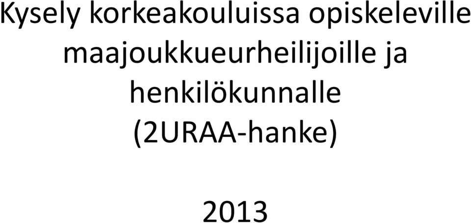 maajoukkueurheilijoille