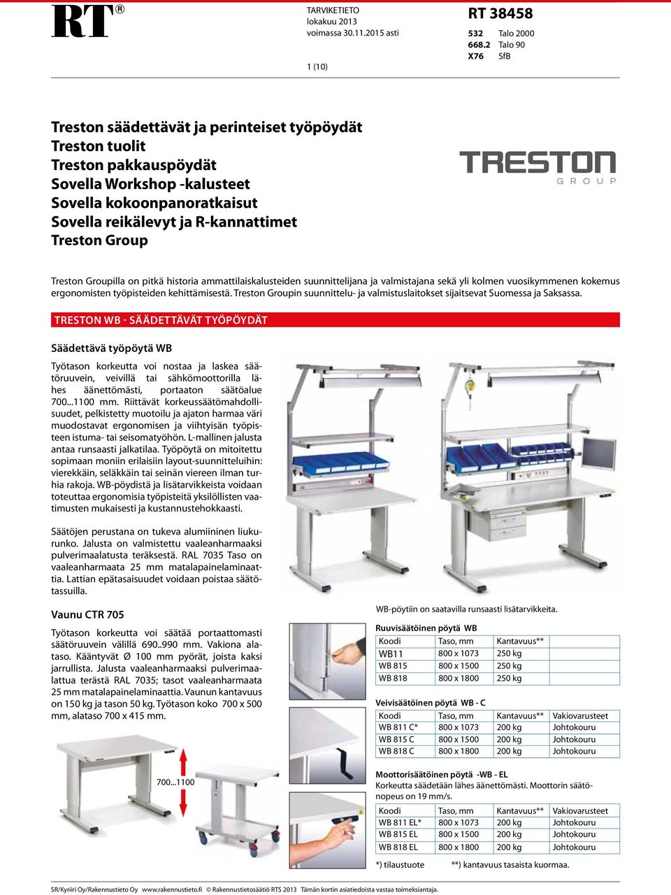Treston Group Treston Groupilla on pitkä historia ammattilaiskalusteiden suunnittelijana ja valmistajana sekä yli kolmen vuosikymmenen kokemus ergonomisten työpisteiden kehittämisestä.