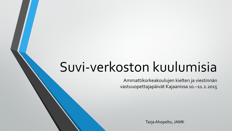 viestinnän vastuuopettajapäivät