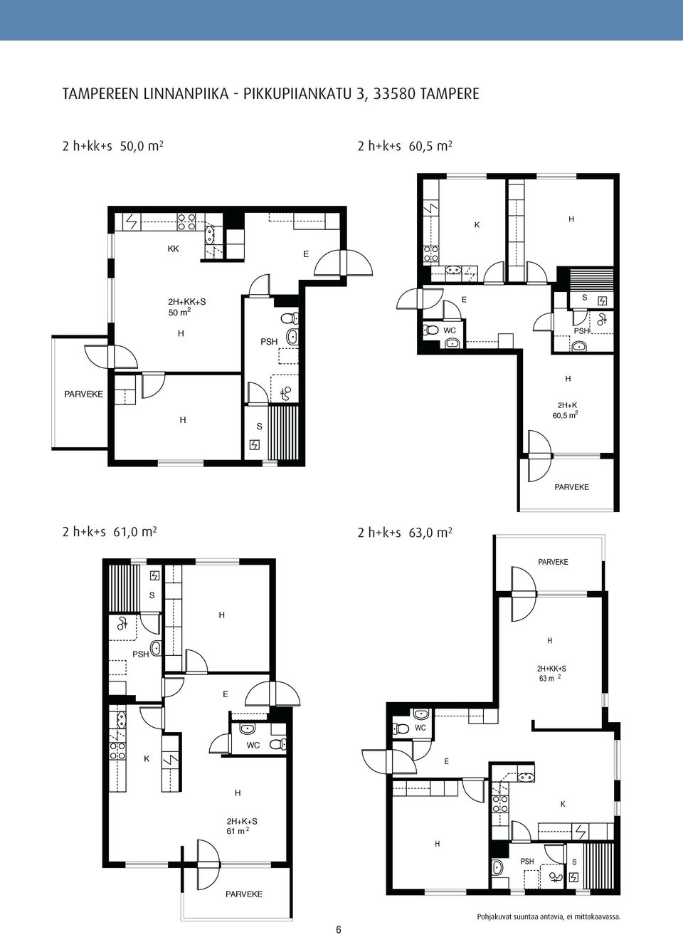 m h+k+s 61,0 m h+k+s 63,0 m P ++ 63 m ++ 61 m
