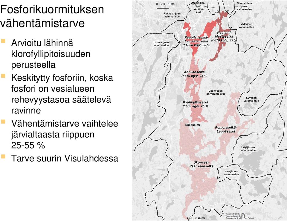 fosfori on vesialueen rehevyystasoa säätelevä ravinne