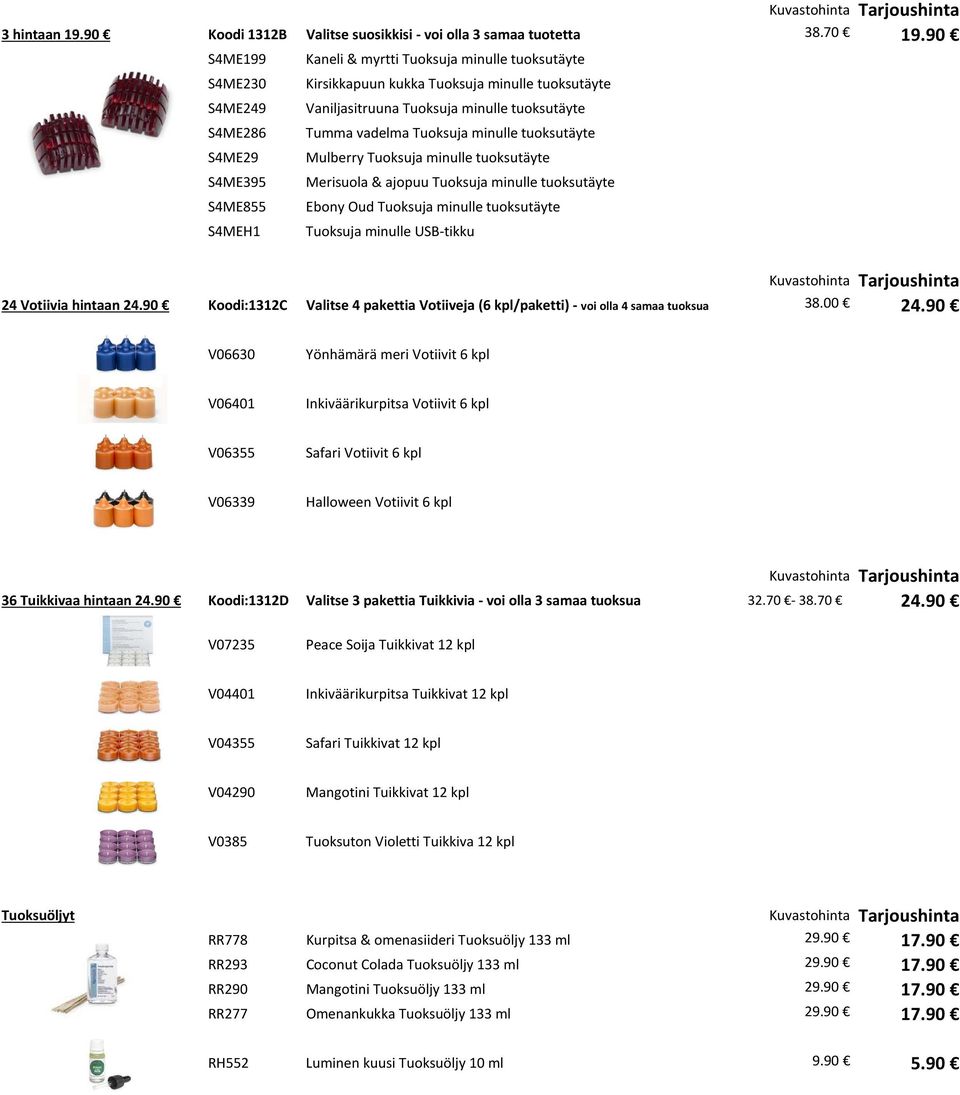 tuoksutäyte Tumma vadelma Tuoksuja minulle tuoksutäyte Mulberry Tuoksuja minulle tuoksutäyte Merisuola & ajopuu Tuoksuja minulle tuoksutäyte Ebony Oud Tuoksuja minulle tuoksutäyte Tuoksuja minulle