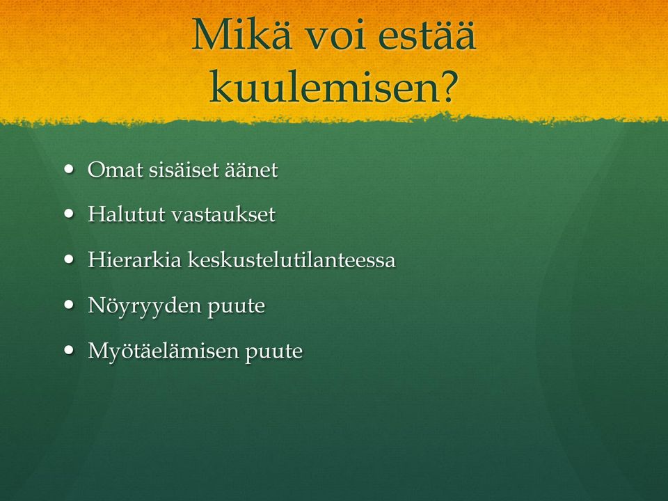 vastaukset Hierarkia
