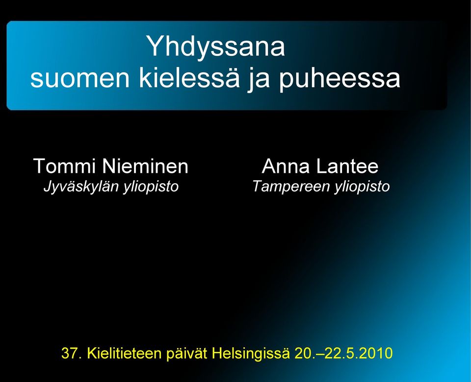 Anna Lantee Tampereen yliopisto 37.