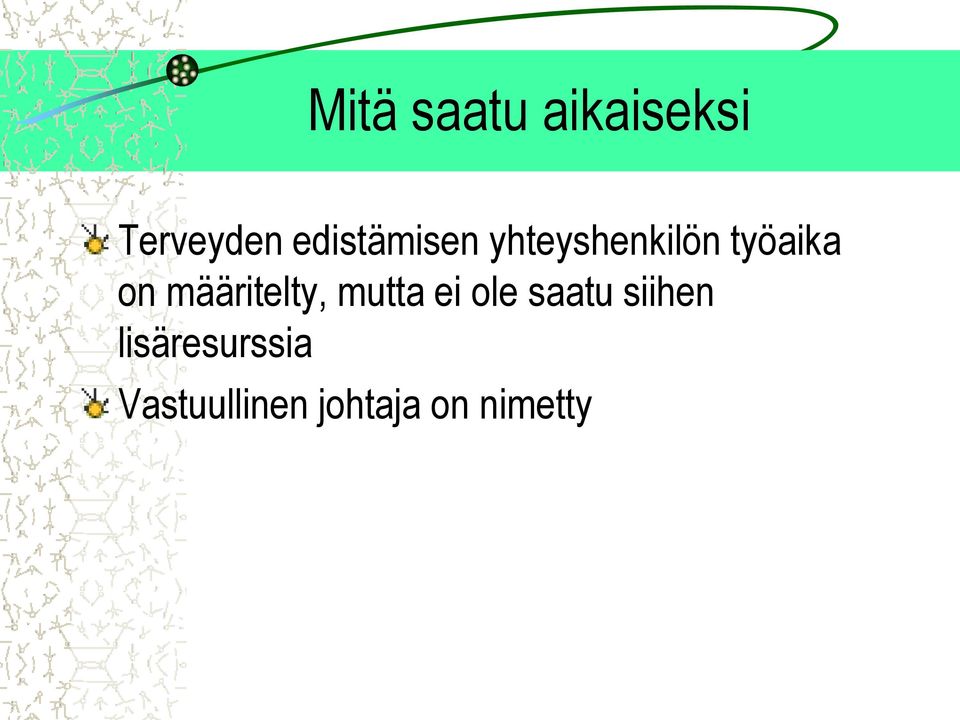 määritelty, mutta ei ole saatu siihen