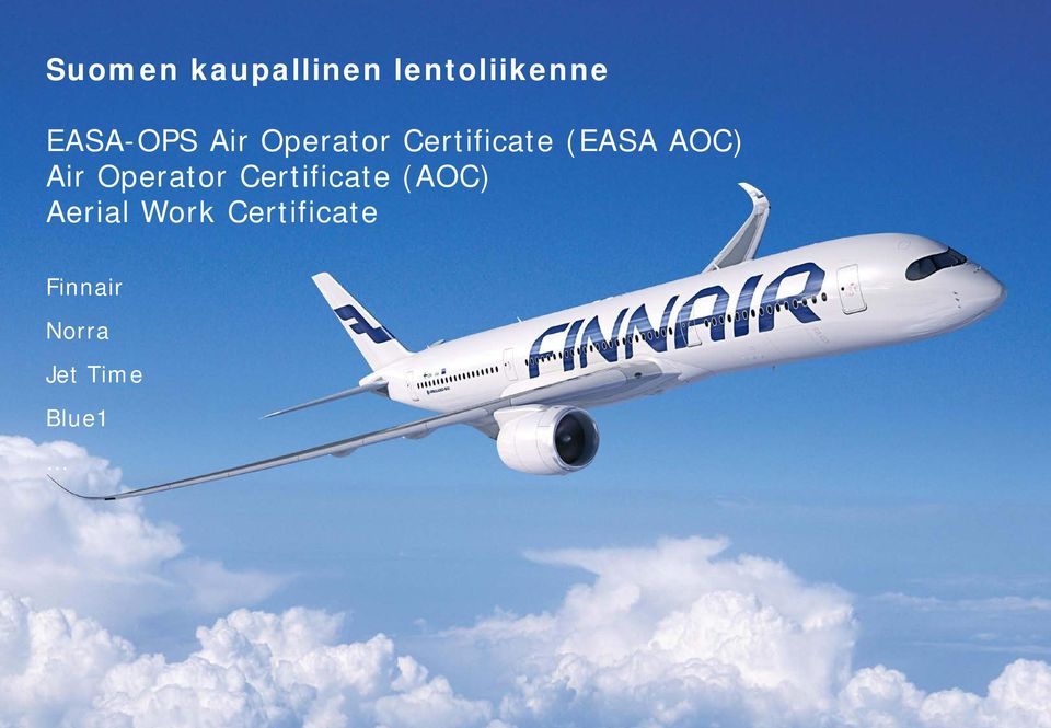 AOC) Air Operator Certificate (AOC)
