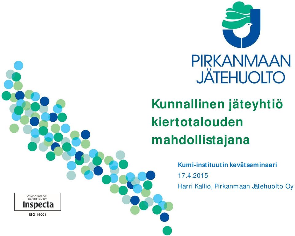 Kumi-instituutin kevätseminaari