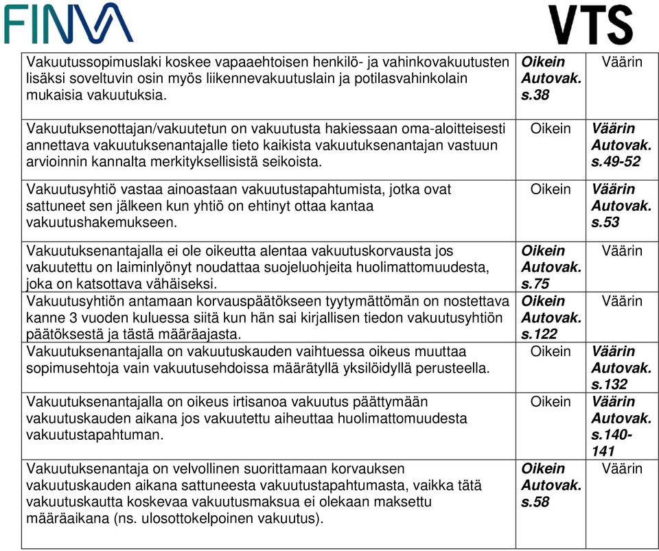 Vakuutusyhtiö vastaa ainoastaan vakuutustapahtumista, jotka ovat sattuneet sen jälkeen kun yhtiö on ehtinyt ottaa kantaa vakuutushakemukseen. s.38 s.49-52 s.