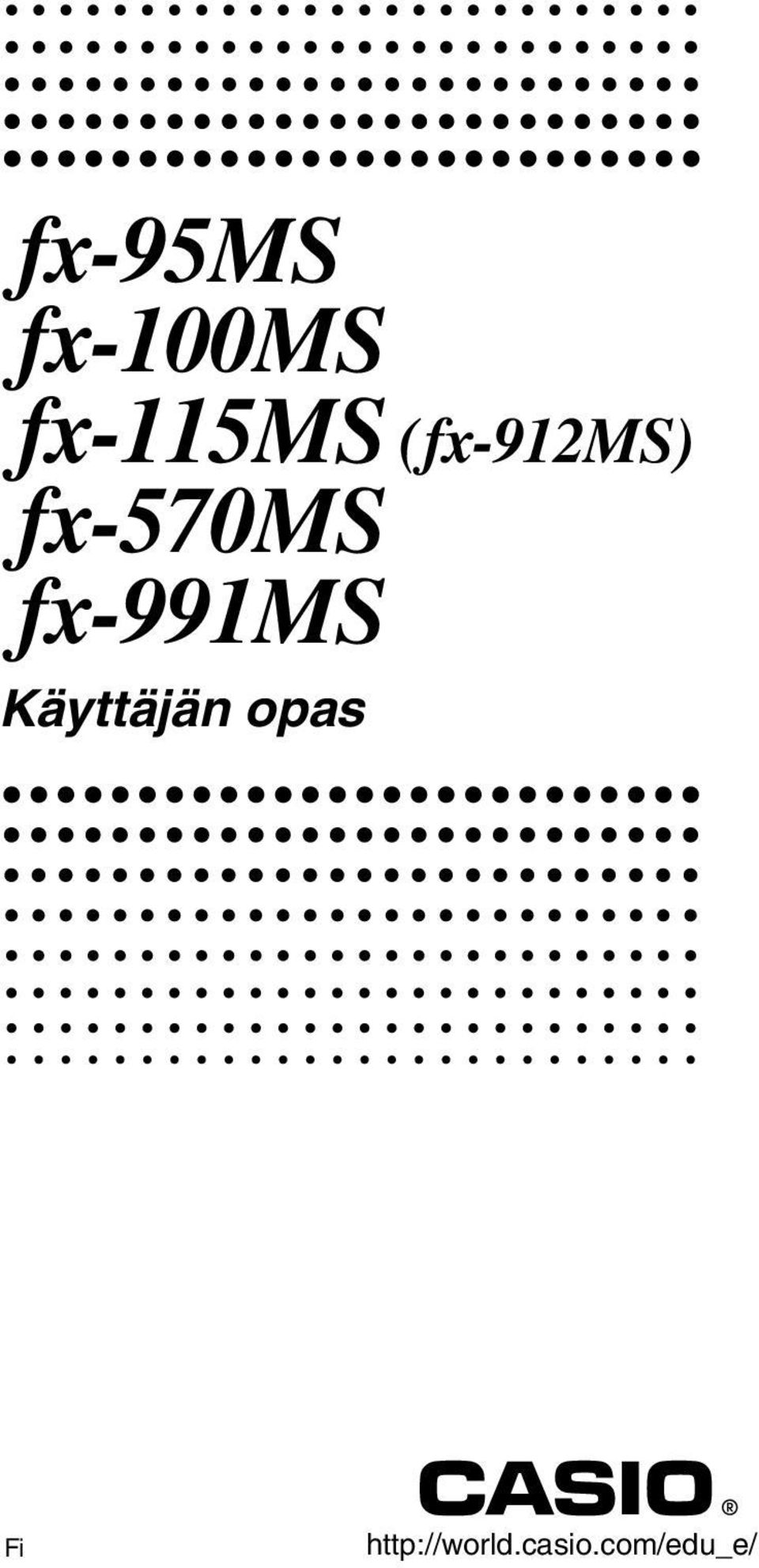 fx-991ms Käyttäjän opas