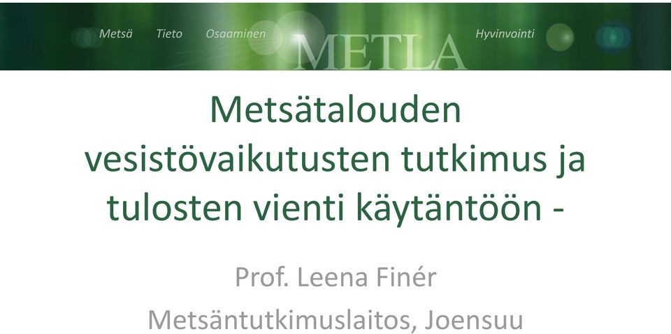 tulosten vienti käytäntöön -