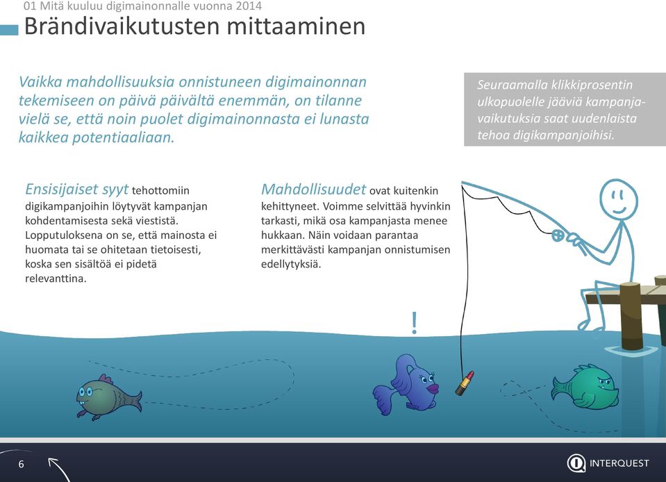 Ensisijaiset syyt tehottomiin digikampanjoihin löytyvät kampanjan kohdentamisesta sekä viestistä.