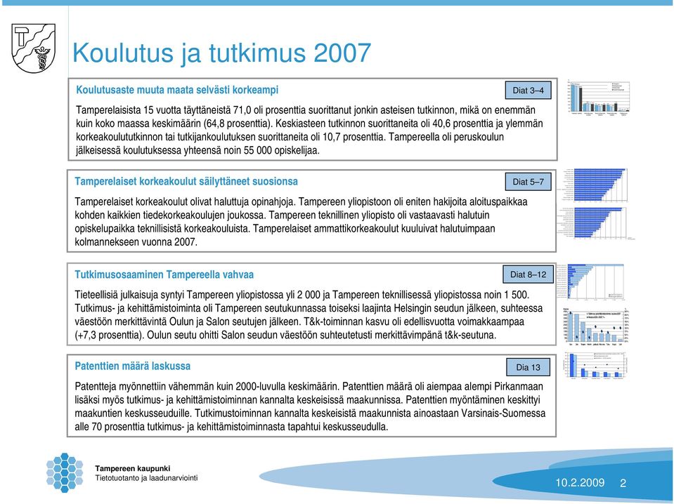 yliopisto Oulun yliopisto Helsingin kauppakorkeakoulu Helsingin yliopisto Jyväskylän yliopisto Lapin yliopisto Tam pereen teknillinen yliopisto Teknillinen korkeakoulu Vaasan yliopisto Joensuun