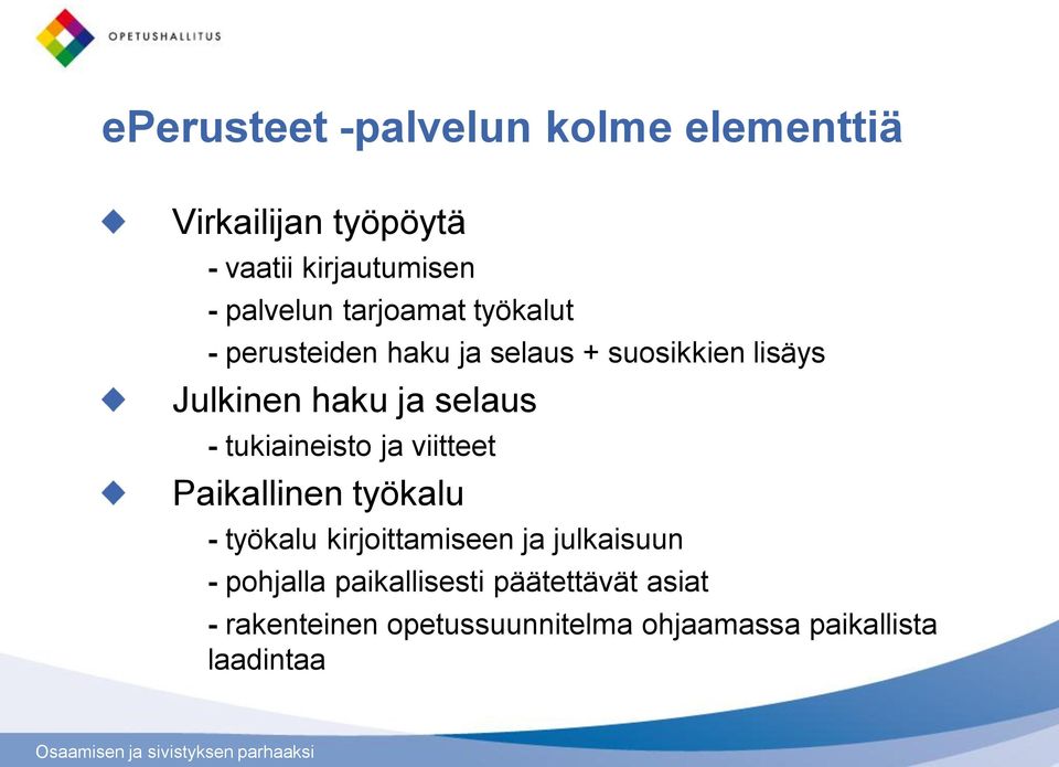 tukiaineisto ja viitteet Paikallinen työkalu - työkalu kirjoittamiseen ja julkaisuun -