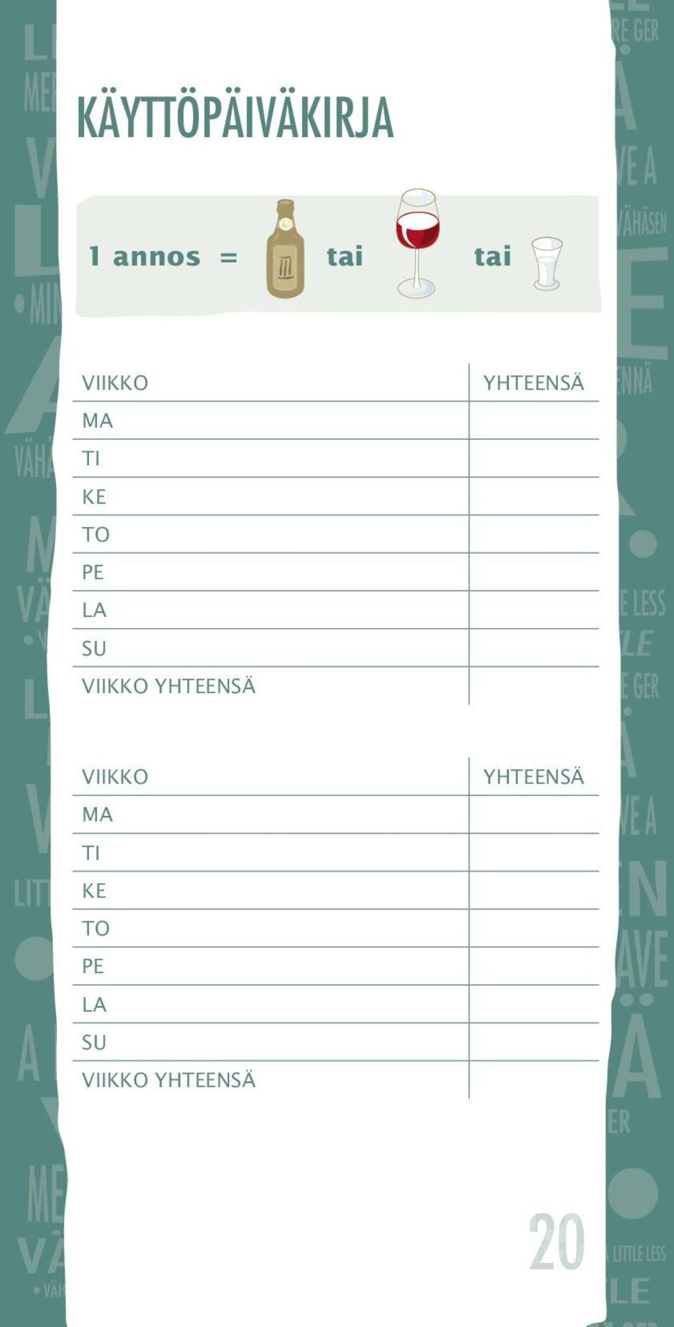 YHTEENSÄ YHTEENSÄ  YHTEENSÄ