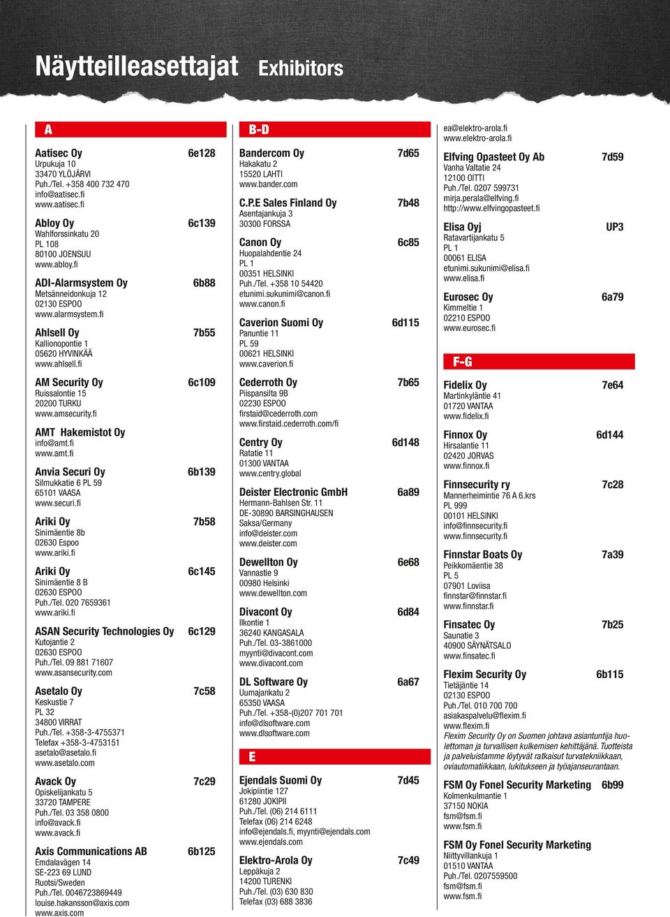bander.com C.P.E Sales Finland Oy Asentajankuja 3 30300 FORSSA Canon Oy Huopalahdentie 24 PL 1 00351 HELSINKI Puh./Tel. +358 10 54420 etunimi.sukunimi@canon.