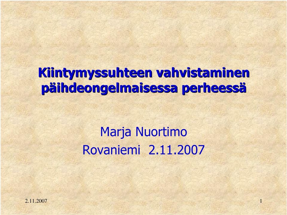 päihdeongelmaisessa