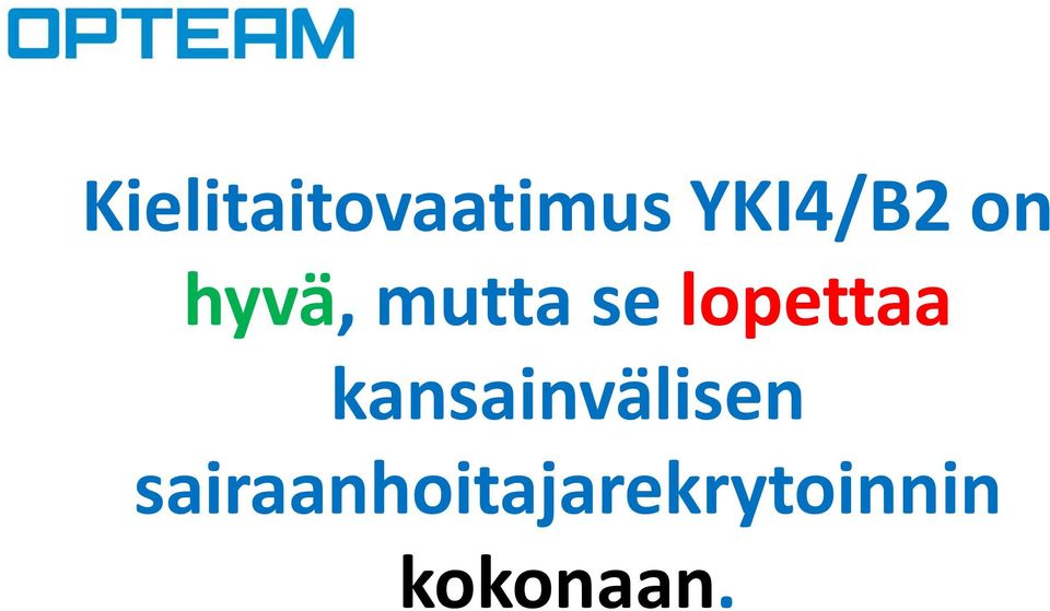 kansainvälisen