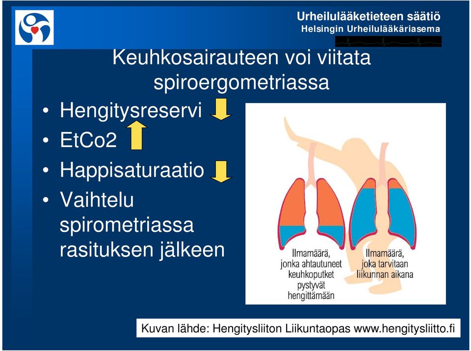 spirometriassa rasituksen jälkeen Kuvan lähde: