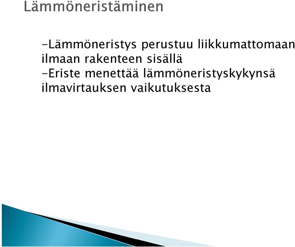 sisällä -Eriste menettää