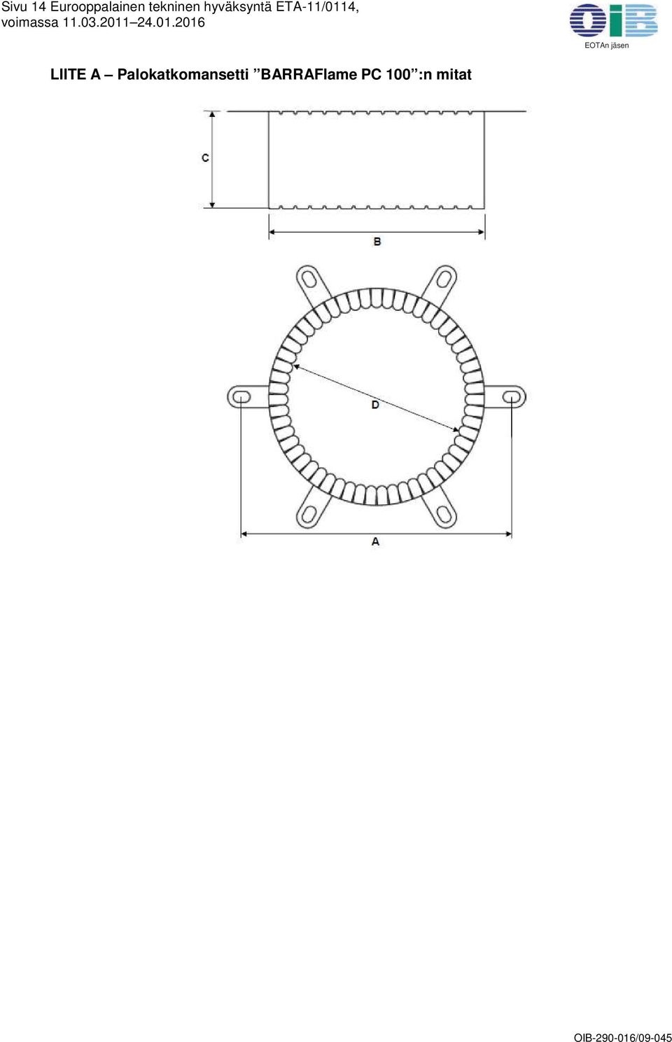 ETA-11/0114, LIITE A