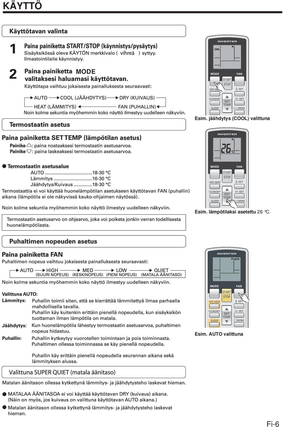 valittuna Esim.