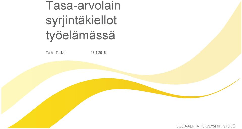 työelämässä