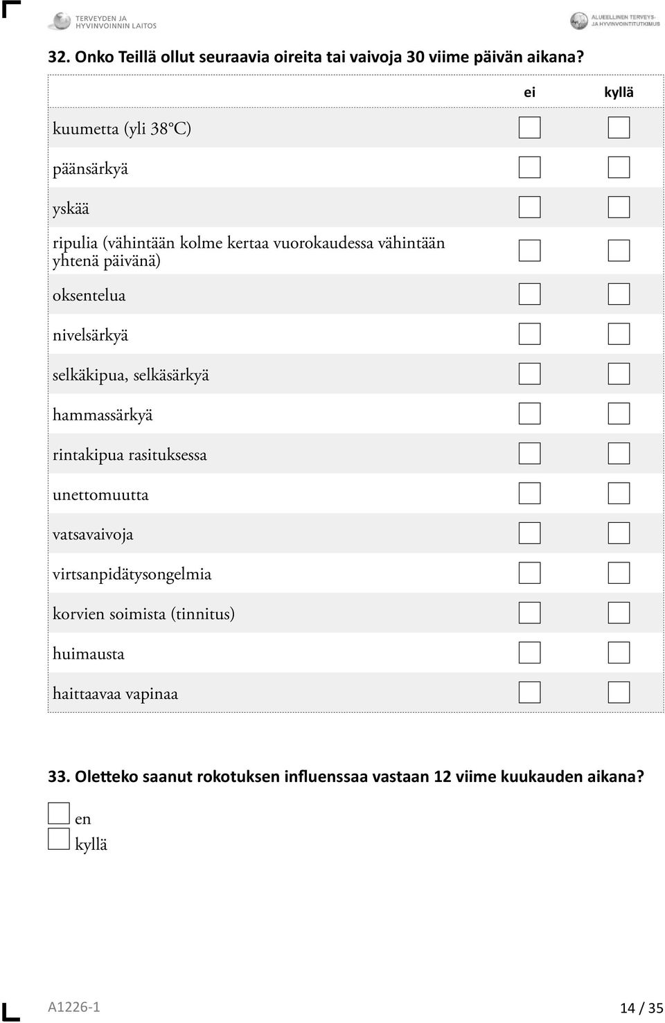 oksentelua nivelsärkyä selkäkipua, selkäsärkyä hammassärkyä rintakipua rasituksessa unettomuutta vatsavaivoja