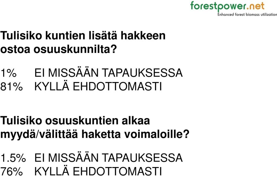 Tulisiko osuuskuntien alkaa myydä/välittää haketta