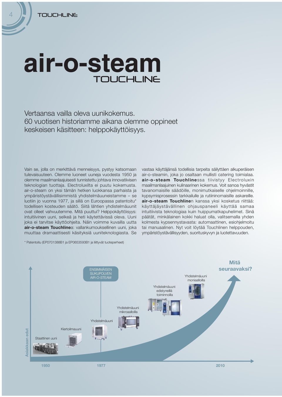air-o-steam on yksi tämän hetken luokkansa parhaista ja ympäristöystävällisimmistä yhdistelmäuuneistamme se luotiin jo vuonna 1977, ja sillä on Euroopassa patentoitu* todellisen kosteuden säätö.