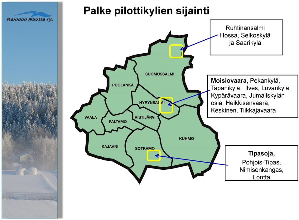 Luvankylä, Kypärävaara, Jumaliskylän osia, Heikkisenvaara,