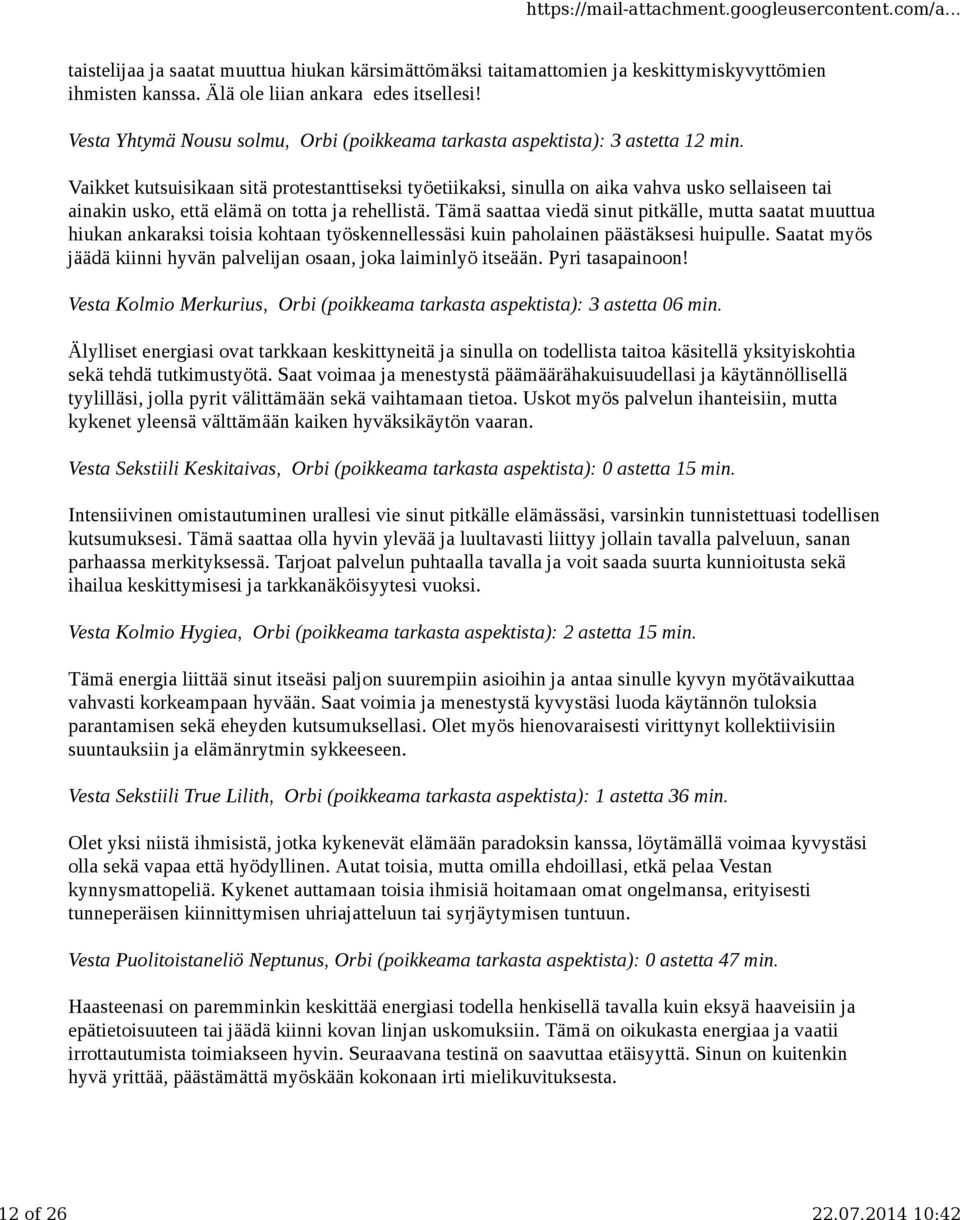 Vaikket kutsuisikaan sitä protestanttiseksi työetiikaksi, sinulla on aika vahva usko sellaiseen tai ainakin usko, että elämä on totta ja rehellistä.