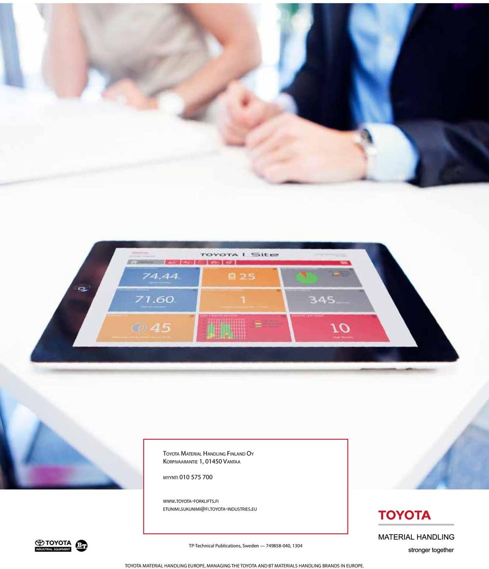 eu TP-Technical Publications, Sweden 749858-040, 1304 TOYOTA MATERIAL