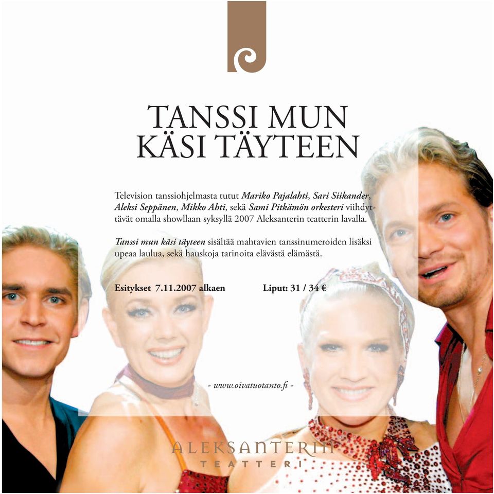 Aleksanterin teatterin lavalla.