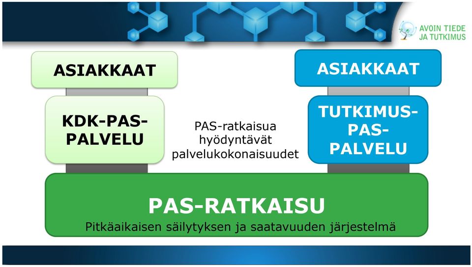 palvelukokonaisuudet TUTKIMUS- PAS-