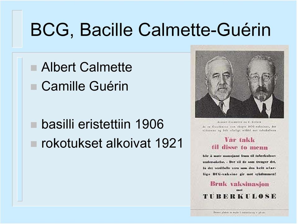 Calmette Camille Guérin