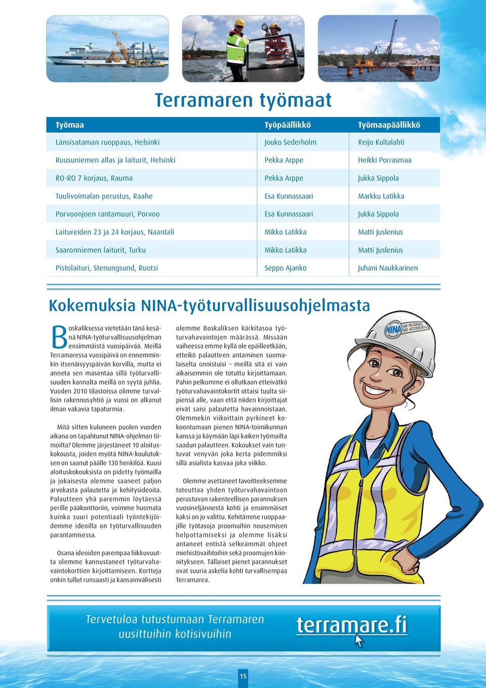 Latikka Mikko Latikka Seppo Ajanko Reijo Kultalahti Heikki Porrasmaa Jukka Sippola Markku Latikka Jukka Sippola Matti Juslenius Matti Juslenius Juhani Naukkarinen Kokemuksia