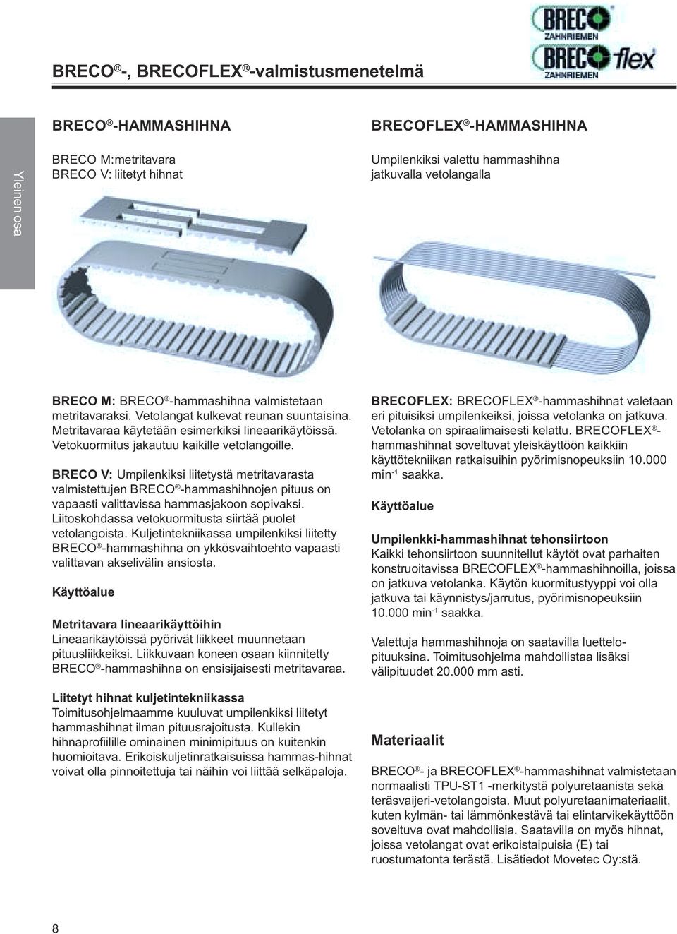 BRECO - ja BRECOFLEX -hammashihnojen tavaramerkit omistaa BRECO  Antriebstechnik Breher GmbH & Co. - PDF Free Download