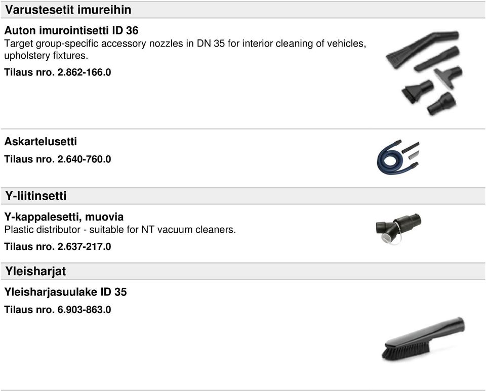0 Askartelusetti Tilaus nro. 2.640-760.