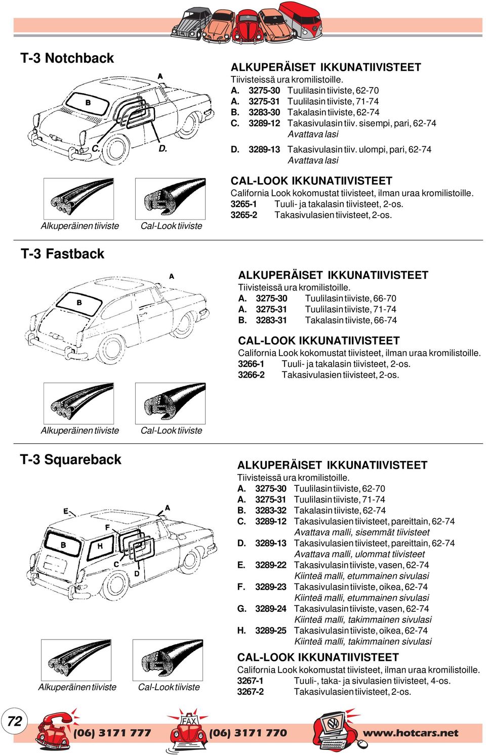 ulompi, pari, 62-74 Avattava lasi Alkuperäinen tiiviste T-3 Fastback Cal-Look tiiviste CAL-LOOK IKKUNATIIVISTEET California Look kokomustat tiivisteet, ilman uraa kromilistoille.