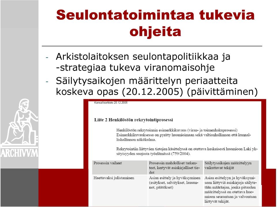 -strategiaa tukeva viranomaisohje -