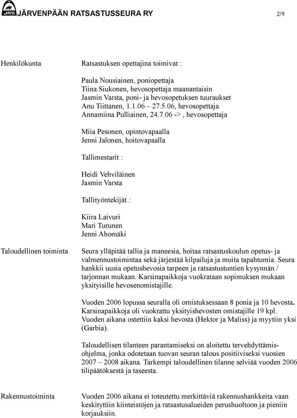 5.06, hevosopettaja Annamiina Pulliainen, 24.7.