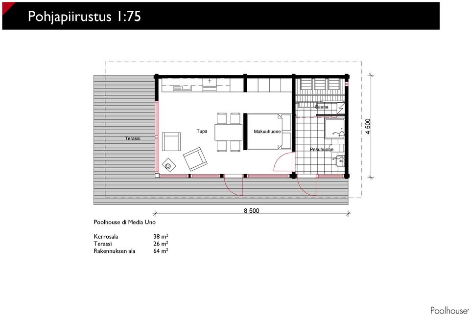 Poolhouse di Media Uno 8 500