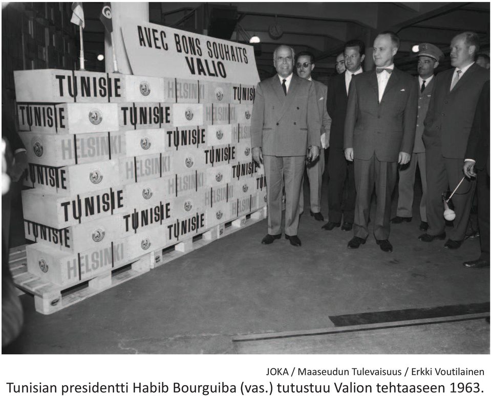 presidentti Habib Bourguiba (vas.