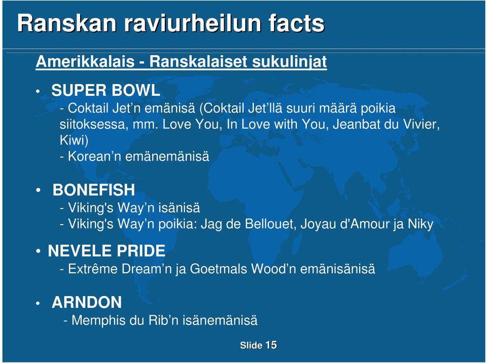 Love You, In Love with You, Jeanbat du Vivier, Kiwi) - Korean n emänemänisä BONEFISH - Viking's Way n